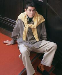 green label relaxing | FINE BASIC  コットン シルク ビッグ ボタンダウン チェック シャツ(シャツ/ブラウス)