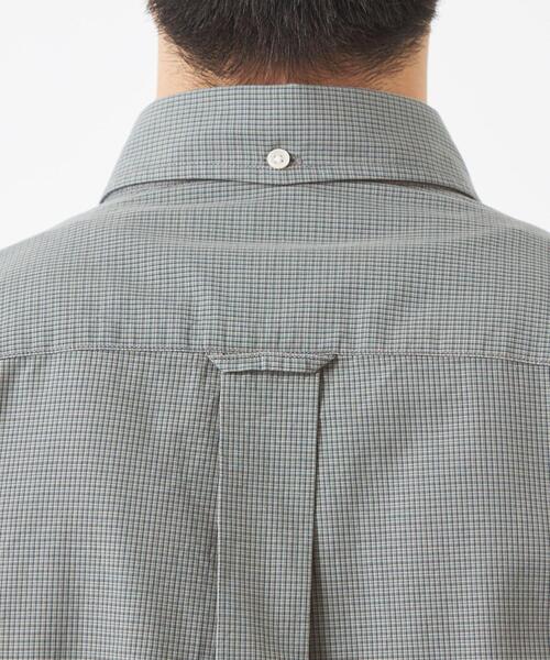green label relaxing(グリーンレーベルリラクシング)の「FINE BASIC コットン シルク ビッグ ボタンダウン チェック シャツ(シャツ/ブラウス・メンズ・ホワイト/グレー/ベージュ・XL/XXL/S/L/M)」の16枚目の写真