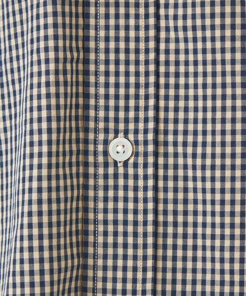 green label relaxing(グリーンレーベルリラクシング)の「FINE BASIC コットン シルク ビッグ ボタンダウン チェック シャツ(シャツ/ブラウス・メンズ・ホワイト/グレー/ベージュ・XL/XXL/S/L/M)」の22枚目の写真