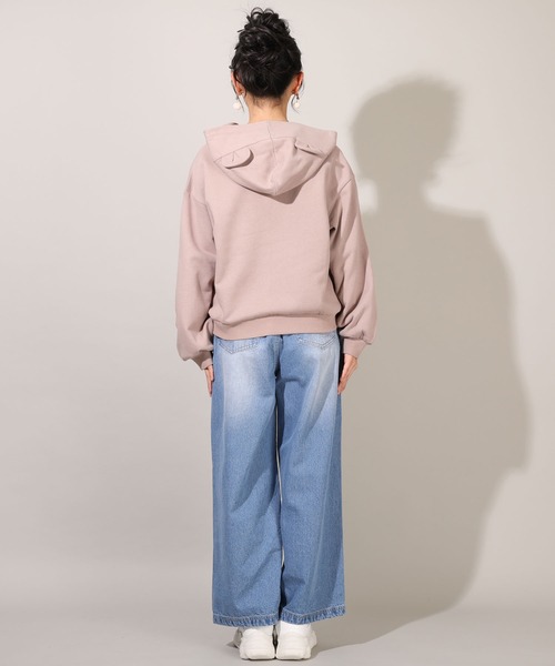 PINKHUNT(ピンクハント)の「PINKHUNT くま耳フードパーカー 7798K(パーカー・キッズ・ホワイト/ベージュ/スカイブルー系1・140cm/160cm/150cm/130cm)」の11枚目の写真