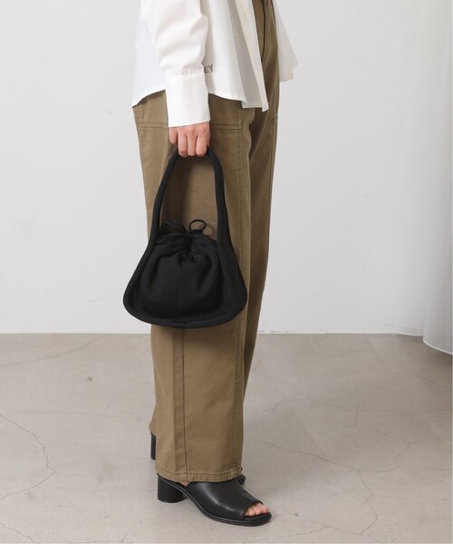 RAY CASSIN(レイカズン)の「ワンショルダーリブバッグ(ハンドバッグ・レディース・ブラック/ブルー/キナリ・FREE)」の7枚目の写真