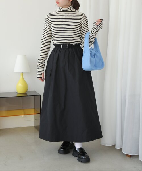 RAY CASSIN(レイカズン)の「ワンショルダーリブバッグ(ハンドバッグ・レディース・ブラック/ブルー/キナリ・FREE)」の11枚目の写真