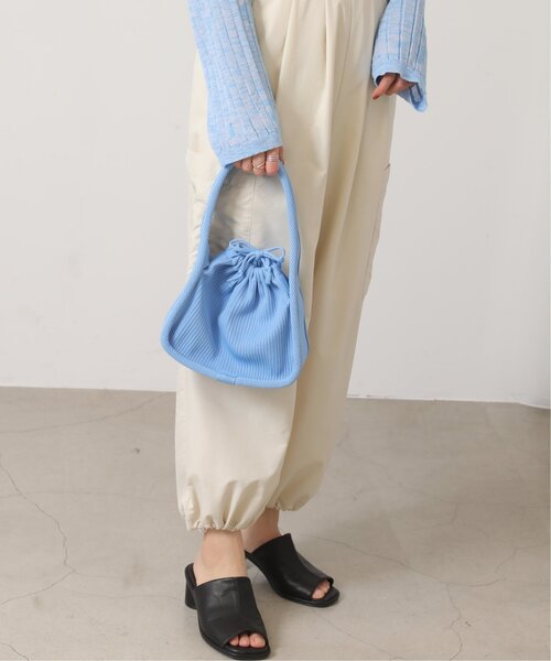 RAY CASSIN(レイカズン)の「ワンショルダーリブバッグ(ハンドバッグ・レディース・ブラック/ブルー/キナリ・FREE)」の14枚目の写真