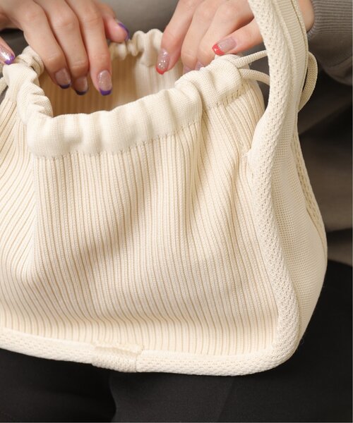 RAY CASSIN(レイカズン)の「ワンショルダーリブバッグ(ハンドバッグ・レディース・ブラック/ブルー/キナリ・FREE)」の21枚目の写真