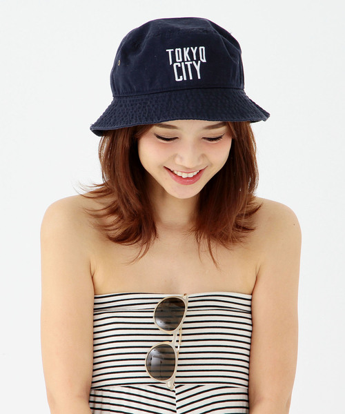 Another Edition（アナザーエディション）の「softcreamバケットハット/softcream BUCKET HAT（ハット・レディース・ホワイト/ネイビー・フリー）」の2枚目の写真