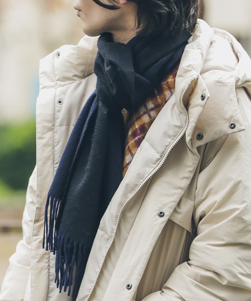 URBAN RESEARCH Sonny Label（アーバンリサーチサニーレーベル）の「リバーシブルウールマフラー（マフラー・メンズ・ネイビー/ブラック/レッド系その他/グリーン・ONE）」の6枚目の写真