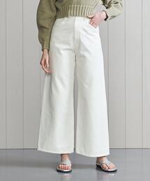 H　BEAUTY&YOUTH UNITED ARROWS | ＜H＞WHITE DENIM WIDE PANTS/パンツ(デニムパンツ)