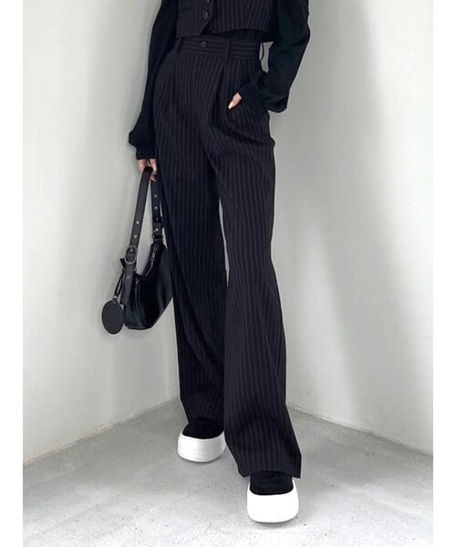 EMODA（エモダ）の「【SET UP着用可能】ハイウエストタンクワイドパンツ（その他パンツ・レディース・その他1/グレー/ブラック/その他・SMALL/MEDIUM）」の4枚目の写真