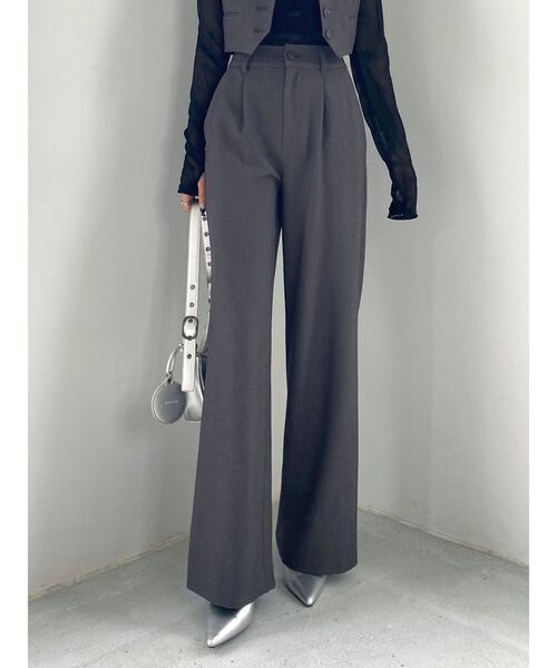 EMODA（エモダ）の「【SET UP着用可能】ハイウエストタンクワイドパンツ（その他パンツ・レディース・その他1/グレー/ブラック/その他・SMALL/MEDIUM）」の3枚目の写真