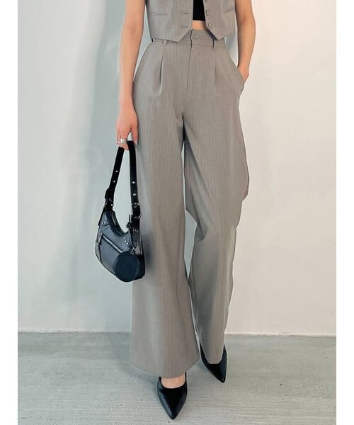 EMODA（エモダ）の「【SET UP着用可能】ハイウエストタンクワイドパンツ（その他パンツ・レディース・その他1/グレー/ブラック/その他・SMALL/MEDIUM）」の15枚目の写真