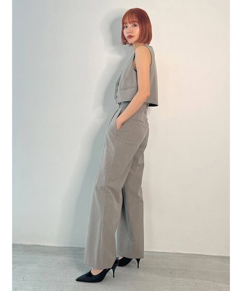 EMODA（エモダ）の「【SET UP着用可能】ハイウエストタンクワイドパンツ（その他パンツ・レディース・その他1/グレー/ブラック/その他・SMALL/MEDIUM）」の5枚目の写真