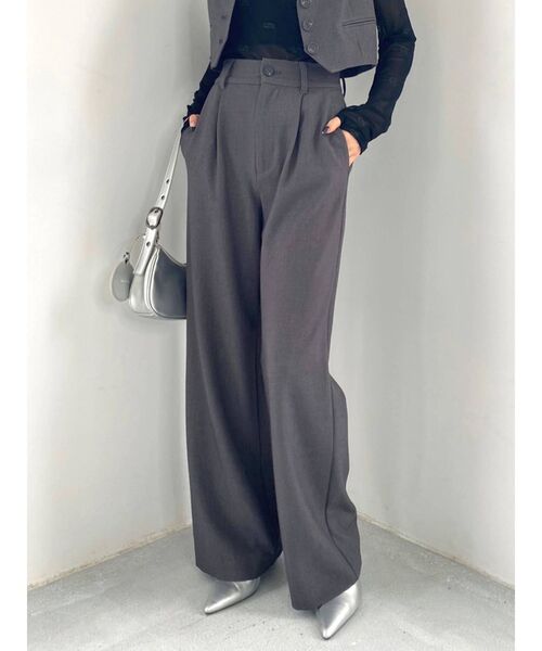 EMODA（エモダ）の「【SET UP着用可能】ハイウエストタンクワイドパンツ（その他パンツ・レディース・その他1/グレー/ブラック/その他・SMALL/MEDIUM）」の19枚目の写真