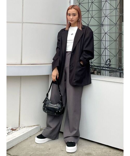 EMODA（エモダ）の「【SET UP着用可能】ハイウエストタンクワイドパンツ（その他パンツ・レディース・その他1/グレー/ブラック/その他・SMALL/MEDIUM）」の21枚目の写真