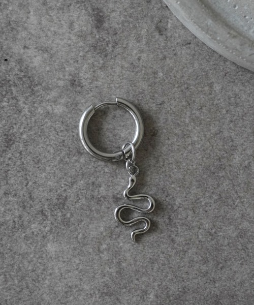 セール】【 片耳用 】モチーフ デザイン フープ ピアス（ピアス