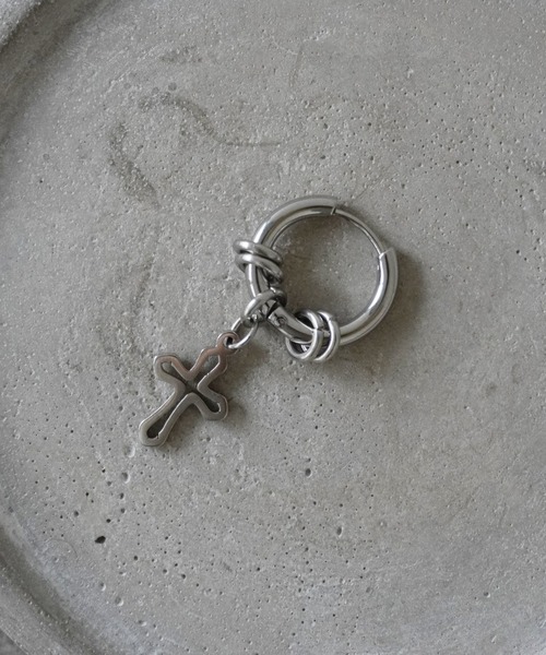 片耳用 】モチーフ デザイン フープ ピアス（ピアス（片耳用））｜Port