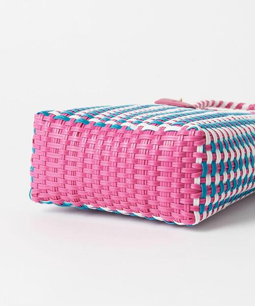 BEAUTY&YOUTH UNITED ARROWS(ビューティーアンドユースユナイテッドアローズ)の「ダブルハンドル ミニバスケット トートバッグ(かごバッグ・レディース・ピンク/ライム/ベージュ/パープル/ブラック・FREE)」の12枚目の写真