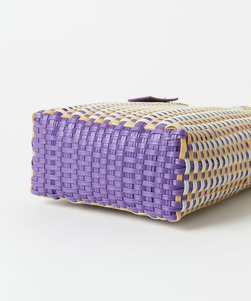 BEAUTY&YOUTH UNITED ARROWS(ビューティーアンドユースユナイテッドアローズ)の「ダブルハンドル ミニバスケット トートバッグ(かごバッグ・レディース・ピンク/ライム/ベージュ/パープル/ブラック・FREE)」の13枚目の写真