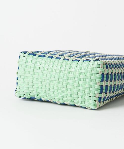 BEAUTY&YOUTH UNITED ARROWS(ビューティーアンドユースユナイテッドアローズ)の「ダブルハンドル ミニバスケット トートバッグ(かごバッグ・レディース・ピンク/ライム/ベージュ/パープル/ブラック・FREE)」の14枚目の写真