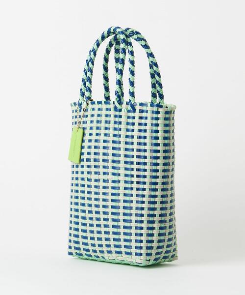 BEAUTY&YOUTH UNITED ARROWS(ビューティーアンドユースユナイテッドアローズ)の「ダブルハンドル ミニバスケット トートバッグ(かごバッグ・レディース・ピンク/ライム/ベージュ/パープル/ブラック・FREE)」の16枚目の写真