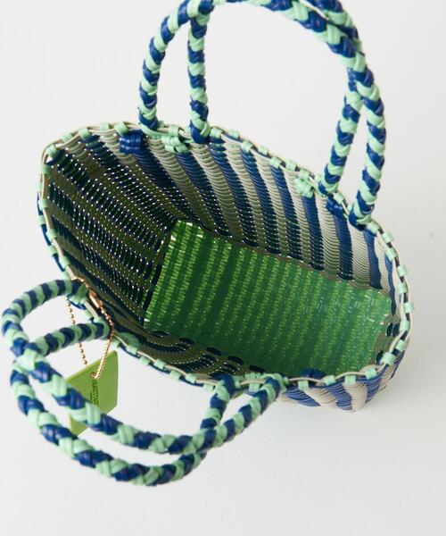 BEAUTY&YOUTH UNITED ARROWS(ビューティーアンドユースユナイテッドアローズ)の「ダブルハンドル ミニバスケット トートバッグ(かごバッグ・レディース・ピンク/ライム/ベージュ/パープル/ブラック・FREE)」の20枚目の写真