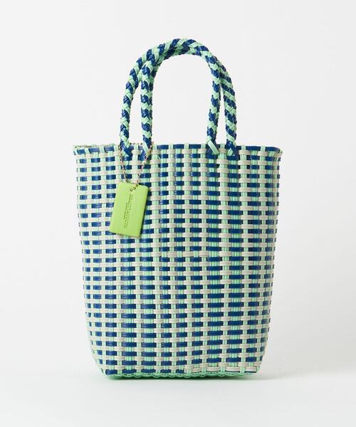 BEAUTY&YOUTH UNITED ARROWS(ビューティーアンドユースユナイテッドアローズ)の「ダブルハンドル ミニバスケット トートバッグ(かごバッグ・レディース・ピンク/ライム/ベージュ/パープル/ブラック・FREE)」の21枚目の写真