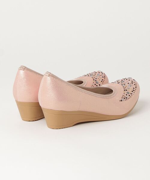 LibertyDoll(リバティードール)の「LibertyDoll/モールドストーンパンプス(1105)(パンプス・レディース・ピンク・L/S/LL/SS/M)」の2枚目の写真