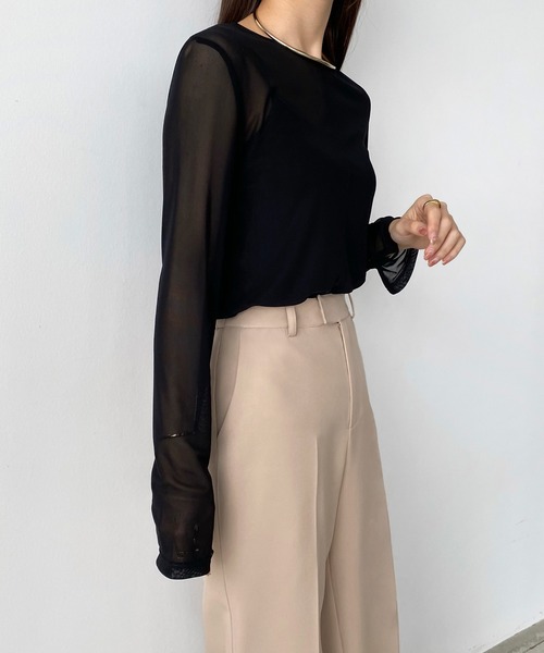 callautia(カラウティア)の「2wayラップスラックスパンツ(スラックス・レディース・ライトベージュ/ブラック/ブラウン・SMALL/MEDIUM/LARGE/X-LARGE)」の9枚目の写真