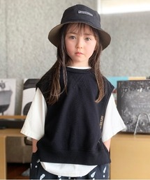 裏毛 サイドオープン ベスト