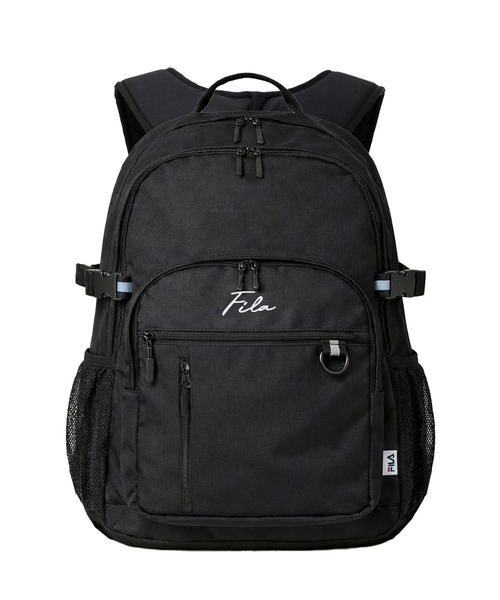 FILA（フィラ）の「FILA/フィラ 大容量リュックサック 30L PC収納可能 スクールリュック バッグパック YKKファスナー 筆記体刺繍ロゴ（バックパック/リュック・レディース・ブラック/ブラック×ピンク/ブラック×パープル・FREE）」の19枚目の写真