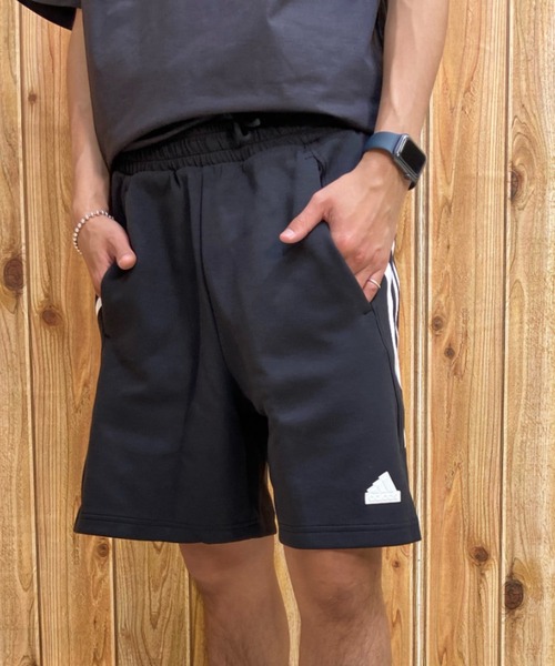 adidas(アディダス)の「adidas/アディダス THREE STRIPES ショーツ/ハーフパンツ/スウェットパンツ ECT64(その他パンツ・メンズ・ブラック/ホワイト・2XL/M/L/XL)」の19枚目の写真