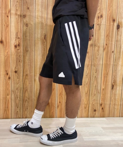adidas(アディダス)の「adidas/アディダス THREE STRIPES ショーツ/ハーフパンツ/スウェットパンツ ECT64(その他パンツ・メンズ・ブラック/ホワイト・2XL/M/L/XL)」の17枚目の写真