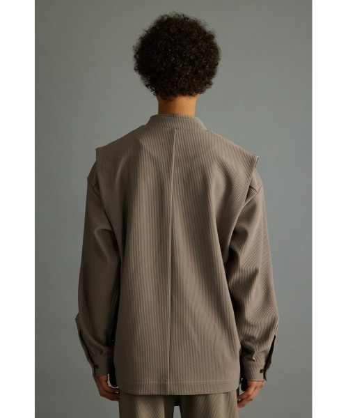 STYLEMIXER(スタイルミキサー)の「プリーツサイドボタンベスト(ベスト・メンズ・グレー/ブラック・FREE)」の18枚目の写真