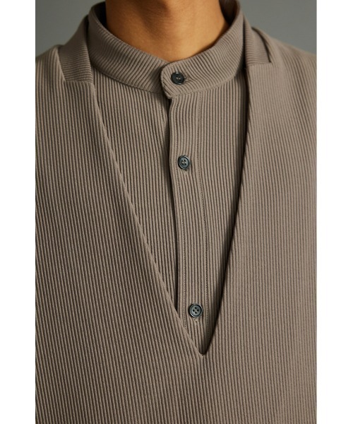 STYLEMIXER(スタイルミキサー)の「プリーツサイドボタンベスト(ベスト・メンズ・グレー/ブラック・FREE)」の19枚目の写真