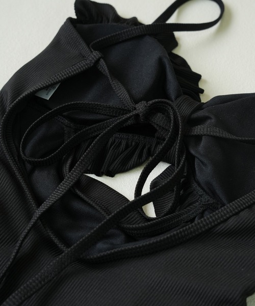 IAMUSE（アイアミューズ）の「バックオープンフリルワンピース水着 S0923【IAMUSE】（水着・レディース・ブラック・M/L）」の20枚目の写真