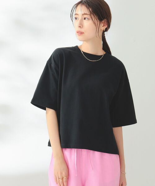 B:MING by BEAMS(ビーミングバイビームス)の「B:MING by BEAMS / トルコ コットン ベーシック Tシャツ(Tシャツ/カットソー・レディース・ブラック/オフホワイト/ライトイエロー系/ラベンダー・FREE)」の3枚目の写真