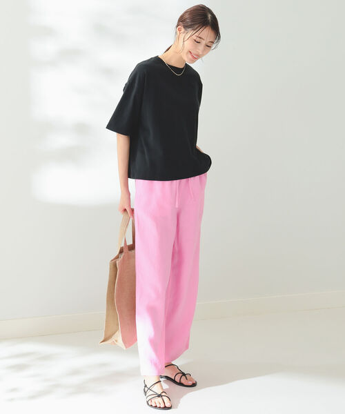 B:MING by BEAMS(ビーミングバイビームス)の「B:MING by BEAMS / トルコ コットン ベーシック Tシャツ(Tシャツ/カットソー・レディース・ブラック/オフホワイト/ライトイエロー系/ラベンダー・FREE)」の13枚目の写真