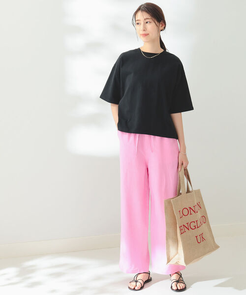 B:MING by BEAMS(ビーミングバイビームス)の「B:MING by BEAMS / トルコ コットン ベーシック Tシャツ(Tシャツ/カットソー・レディース・ブラック/オフホワイト/ライトイエロー系/ラベンダー・FREE)」の18枚目の写真