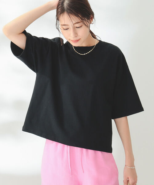 B:MING by BEAMS(ビーミングバイビームス)の「B:MING by BEAMS / トルコ コットン ベーシック Tシャツ(Tシャツ/カットソー・レディース・ブラック/オフホワイト/ライトイエロー系/ラベンダー・FREE)」の9枚目の写真