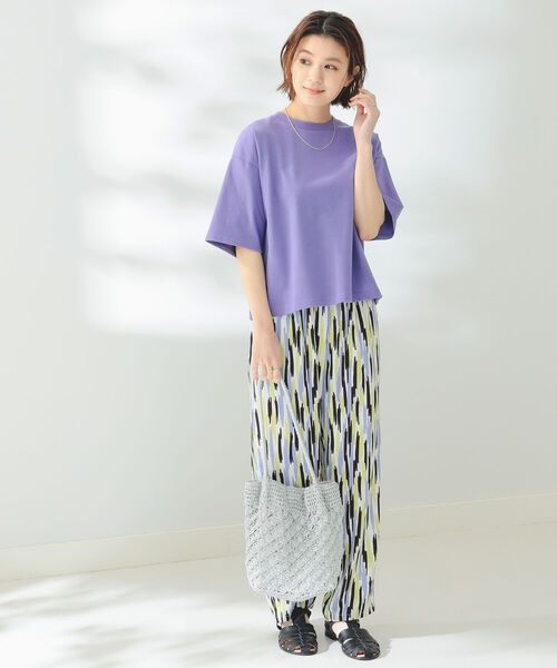 B:MING by BEAMS(ビーミングバイビームス)の「B:MING by BEAMS / トルコ コットン ベーシック Tシャツ(Tシャツ/カットソー・レディース・ブラック/オフホワイト/ライトイエロー系/ラベンダー・FREE)」の16枚目の写真