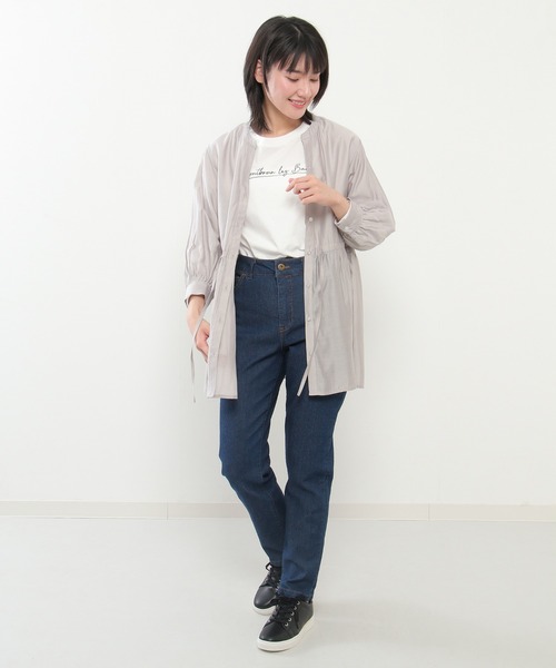 ikka(イッカ)の「シアスキッパーチュニック(シャツ/ブラウス・レディース・スモークグレー/ブラック/ピンク・M/L)」の18枚目の写真
