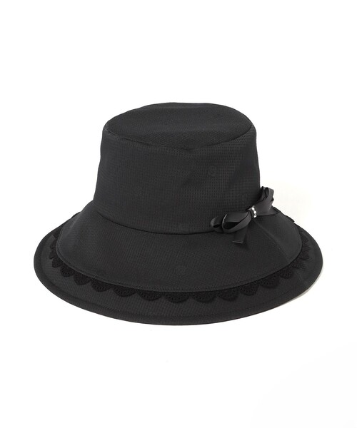 TO BE CHIC（トゥー ビー シック）の「カメリアジャカード ハット（ハット・レディース・ブラック・FREE）」の3枚目の写真