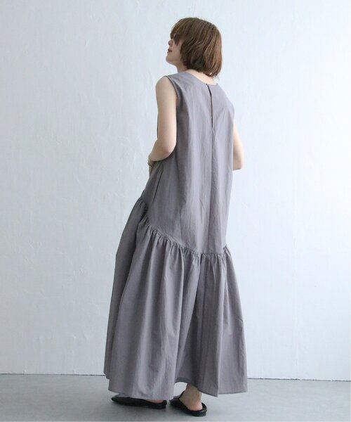 notch.（ノッチ）の「［高身長さんサイズ有］Vネックノースリーブマキシワンピース（ワンピース・レディース・ブラック/グレー・M/TM）」の20枚目の写真