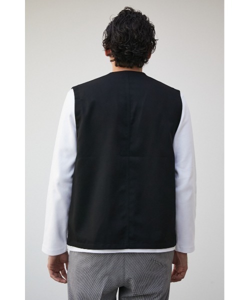 AZUL by moussy（アズールバイマウジー）の「DRIVERS ZIP VEST/ドライバーズジップベスト（ベスト・メンズ・グレー/ブラック・FREE）」の8枚目の写真