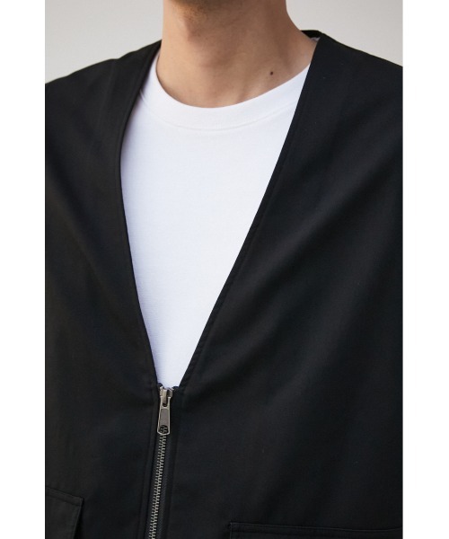 AZUL by moussy（アズールバイマウジー）の「DRIVERS ZIP VEST/ドライバーズジップベスト（ベスト・メンズ・グレー/ブラック・FREE）」の9枚目の写真
