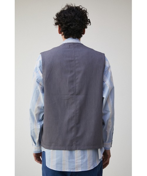 AZUL by moussy（アズールバイマウジー）の「DRIVERS ZIP VEST/ドライバーズジップベスト（ベスト・メンズ・グレー/ブラック・FREE）」の16枚目の写真