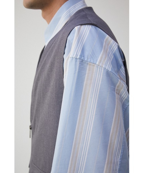 AZUL by moussy（アズールバイマウジー）の「DRIVERS ZIP VEST/ドライバーズジップベスト（ベスト・メンズ・グレー/ブラック・FREE）」の18枚目の写真