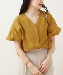 journal standard L'essage | 《追加》ヴィスリネンVネックブラウス(シャツ/ブラウス)