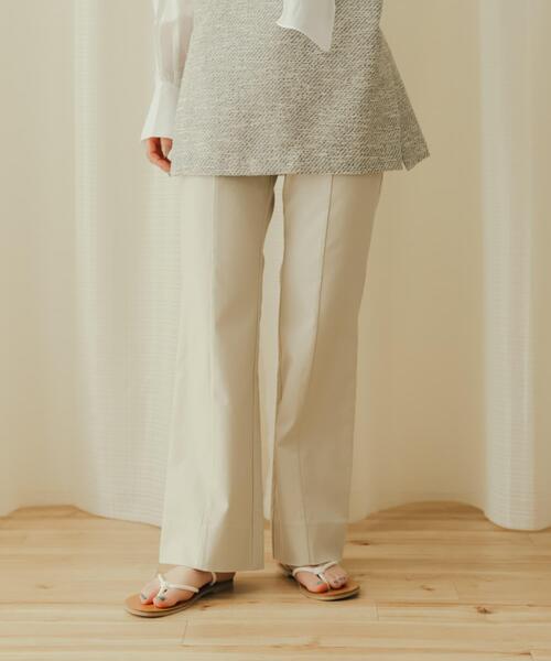 SENSE OF PLACE by URBAN RESEARCH(センスオブプレイスバイアーバンリサーチ)の「ストレッチセミフレアパンツ(その他パンツ・レディース・モカ/ライトベージュ/ブラック・TALL/MEDIUM/SMALL/LARGE/X-SMALL)」の4枚目の写真