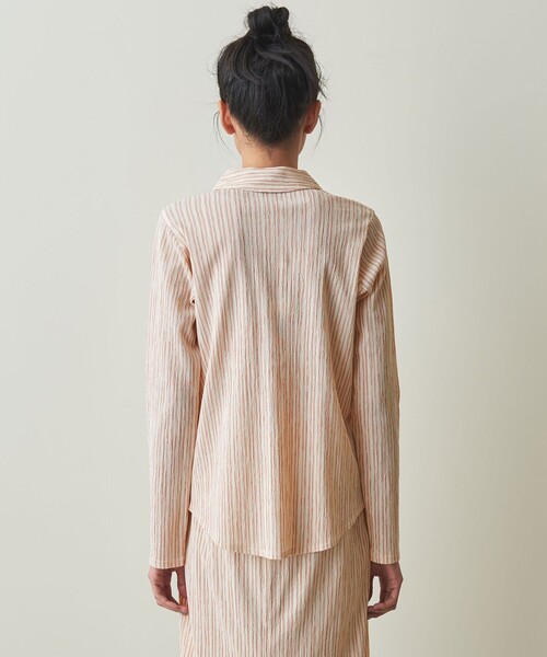 Steven Alan（スティーブンアラン）の「＜Steven Alan＞CRAPE STRIPE SHIRT/シャツ（シャツ/ブラウス・レディース・ダークグレー/イエロー/レッド・FREE）」の6枚目の写真