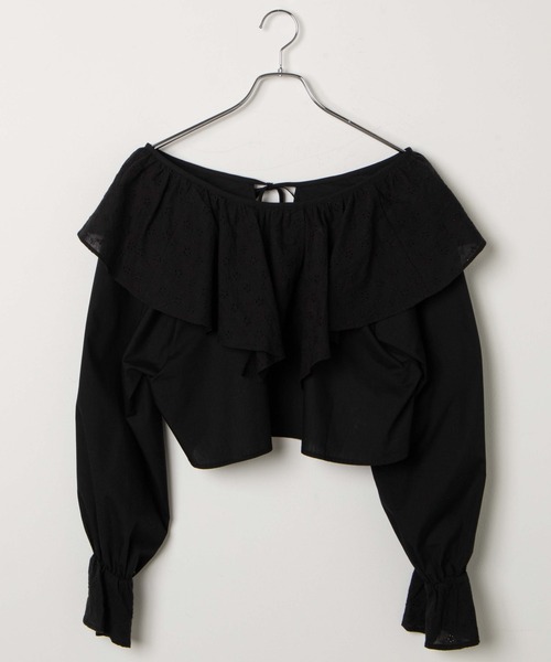 WEGO(ウィゴー)の「WEGO/コットンレース2wayボレロブラウス(シャツ/ブラウス・レディース・ブラック/ホワイト・FREE)」の20枚目の写真